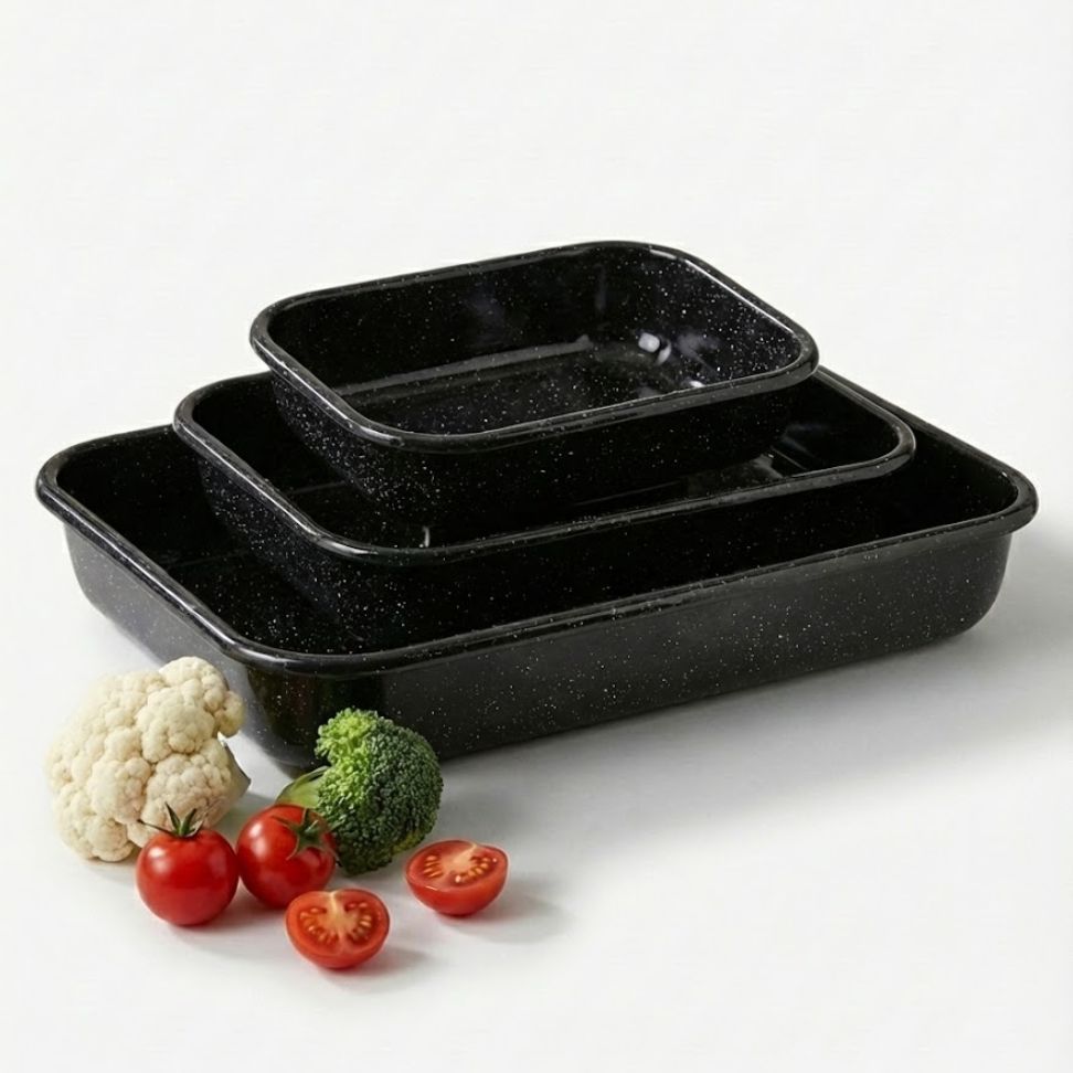 שלישיית תבניות אמייל  ENAMELWARE