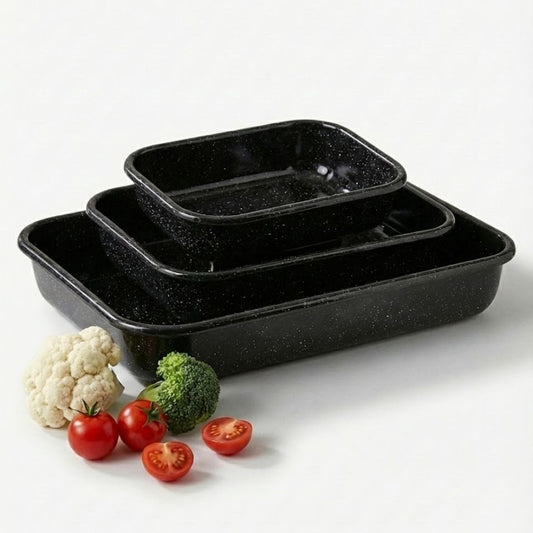 שלישיית תבניות אמייל  ENAMELWARE