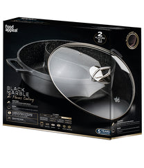 סיר מחולק 30 ס"מ 5.7 ליטר דופן ישרה   BLACK MARBLE
