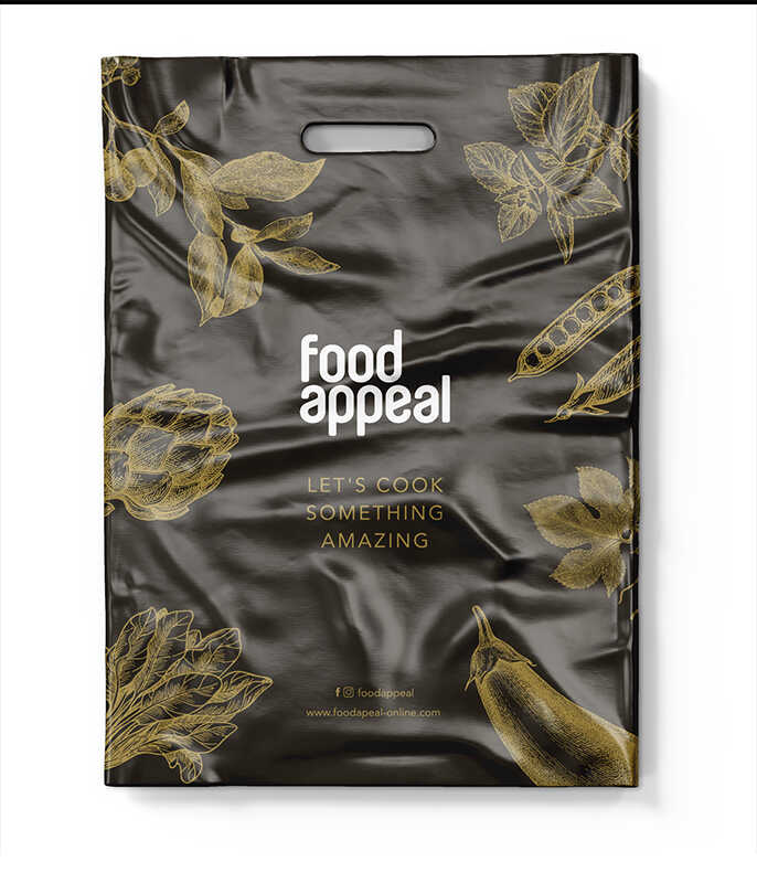 LARGE PLASTIC BAG FLOWER FOOD APPEAL