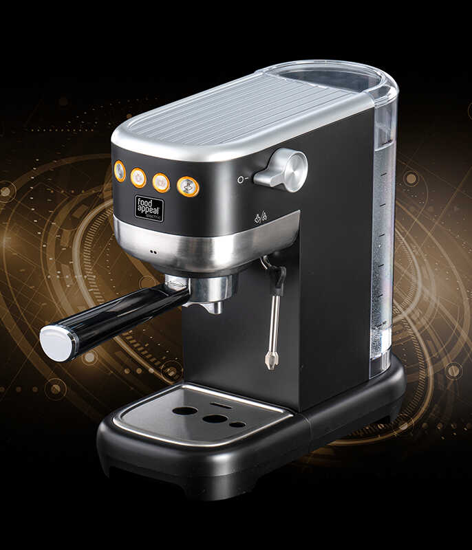 מכונת קפה אספרסו תואמת קפסולות Nespresso וקפה טחון מבית Food appeal