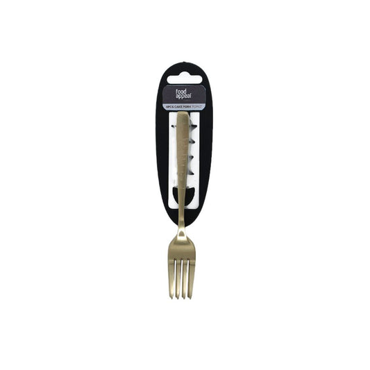 שישייה מזלגות עוגה TOPAZ GOLD-CHAMPGANE מאט