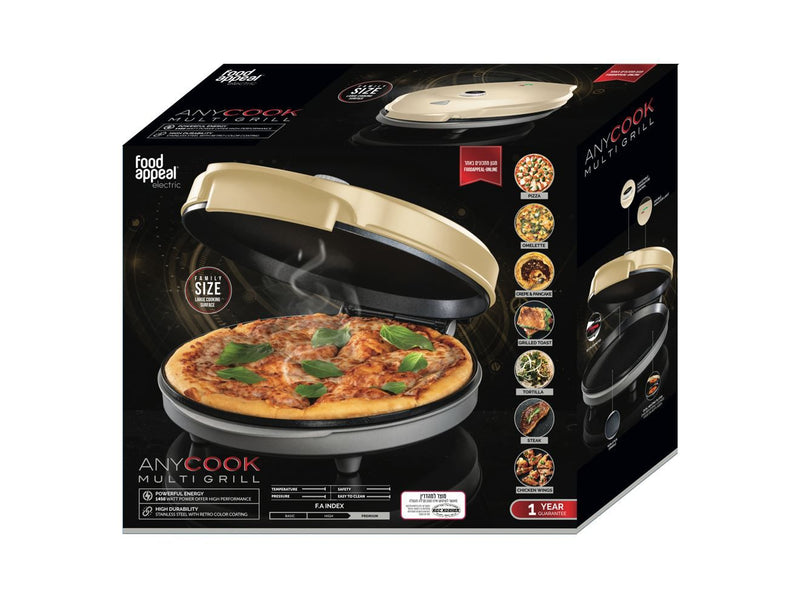 מכשיר בישול רב-תכליתי 32 ס"מ ANYCOOK קרם מבית Food appeal