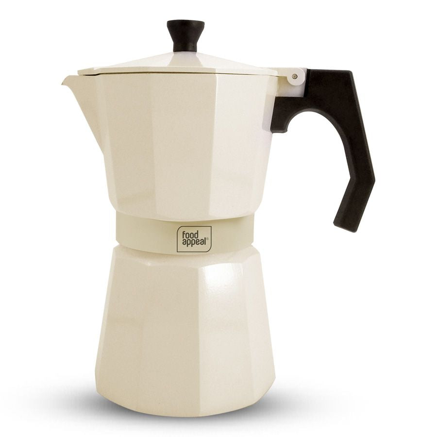 מקינטה תואמת אינדוקציה 12 כוסות COFFE COLLECTION קרם מבית Food appeal