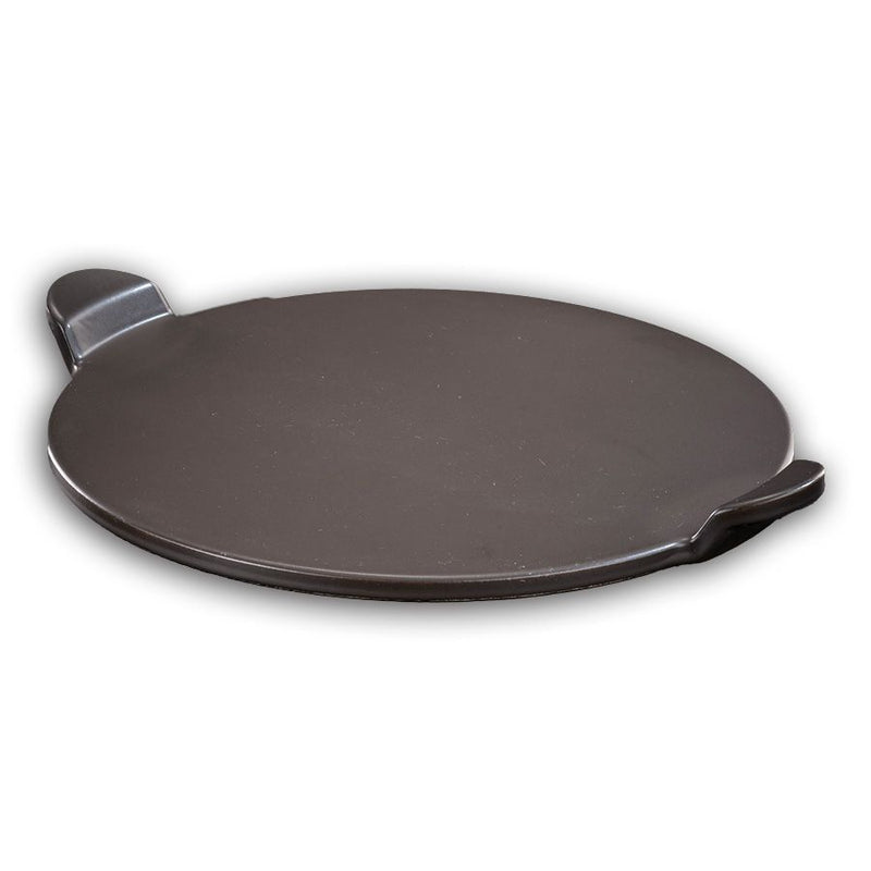 אבן שמוט לפיצה עגולה 33 ס"מ עם ידיות וציפוי CERAMIC NON STICK