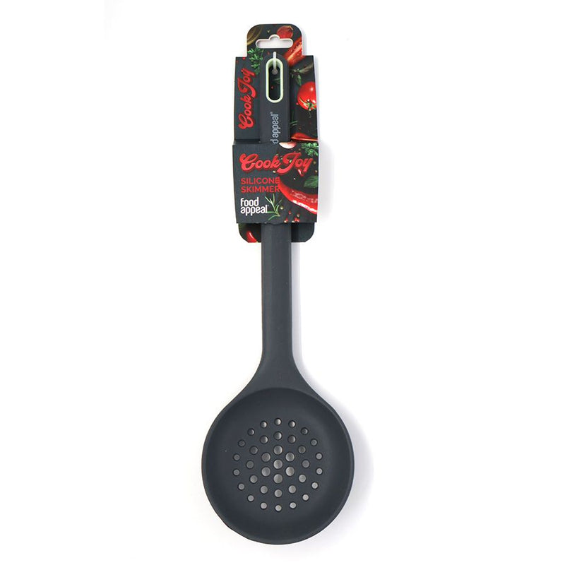 כף הגשה מחוררת סיליקון 33 ס"מ Cook Joy אפור