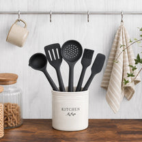 כף הגשה מחוררת סיליקון 33 ס"מ Cook Joy אפור | כף הגשה מחוררת סיליקון 33 ס"מ Cook Joy אפור | Food Appeal