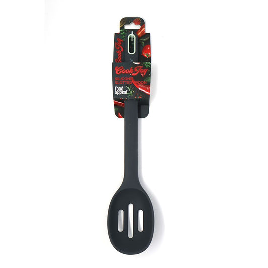 כף הגשה מחורצת סיליקון 33 ס"מ Cook Joy אפור