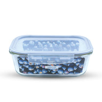 כלי אחסון זכוכית מלבנית מחוסמת 2260 מ"ל GLASS CLOC