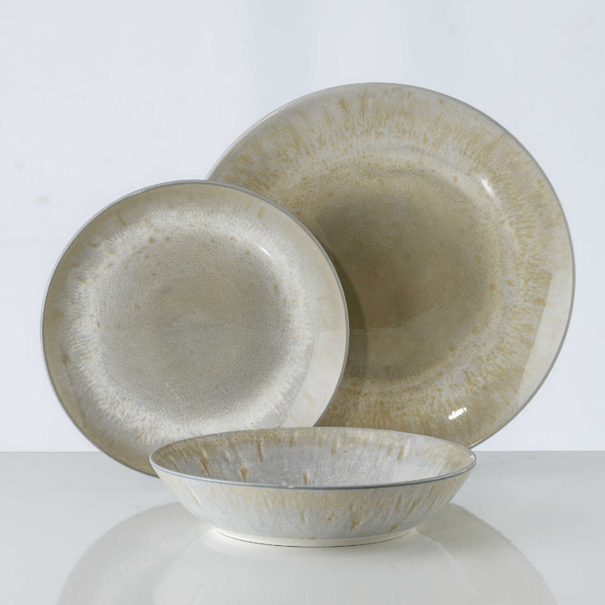 סט 18 חלקים פורצלן BATIK CREAM