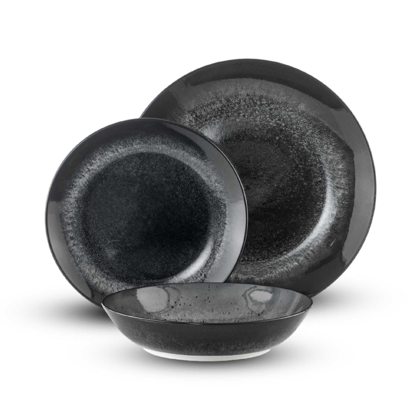 סט 18 חלקים פורצלן BATIK BLACK