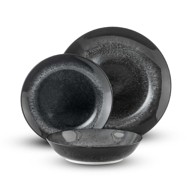 סט 18 חלקים פורצלן BATIK BLACK