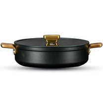סוטאז' 32 ס"מ ENIGMA NONSTICK ליטר שחור ידיות זהב