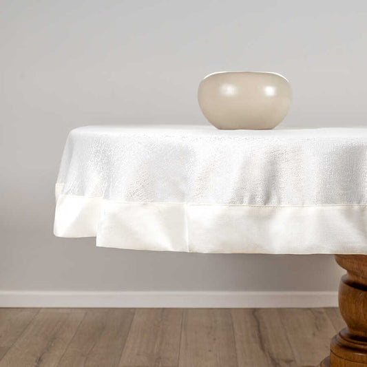 מפת ג'קארד מהודרת עגולה קוטר 180סמ KATHRIN OFFWHITE