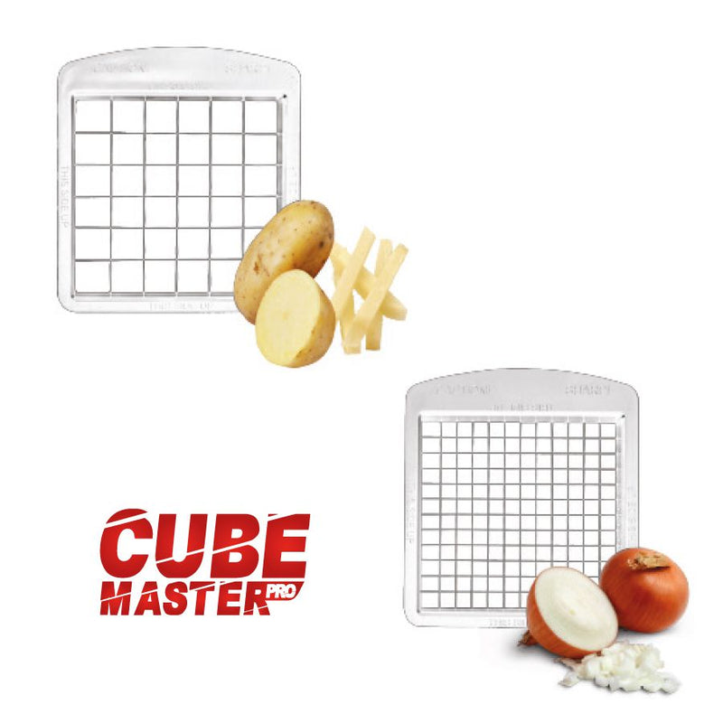 קוצץ ירקות ופירות CUBE MASTER PRO הכולל 2 להבים ומגירה שחור/זהב