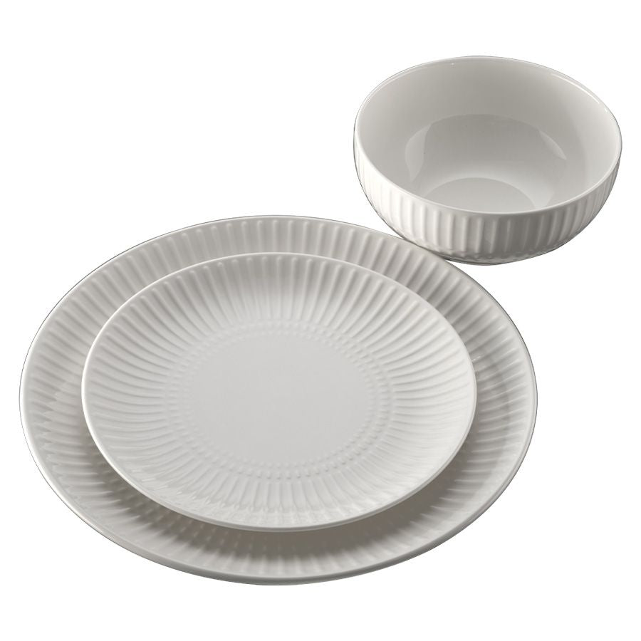 סט אוכל 18 חלקים NEW BON CHINA DIANA WHITE