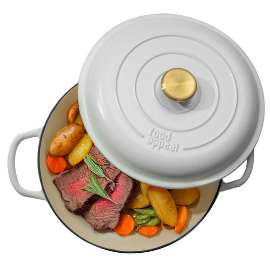 סוטאז' ברייזר יציקת ברזל 30 ס"מ 3.2 ליטר HERITAGE לבן