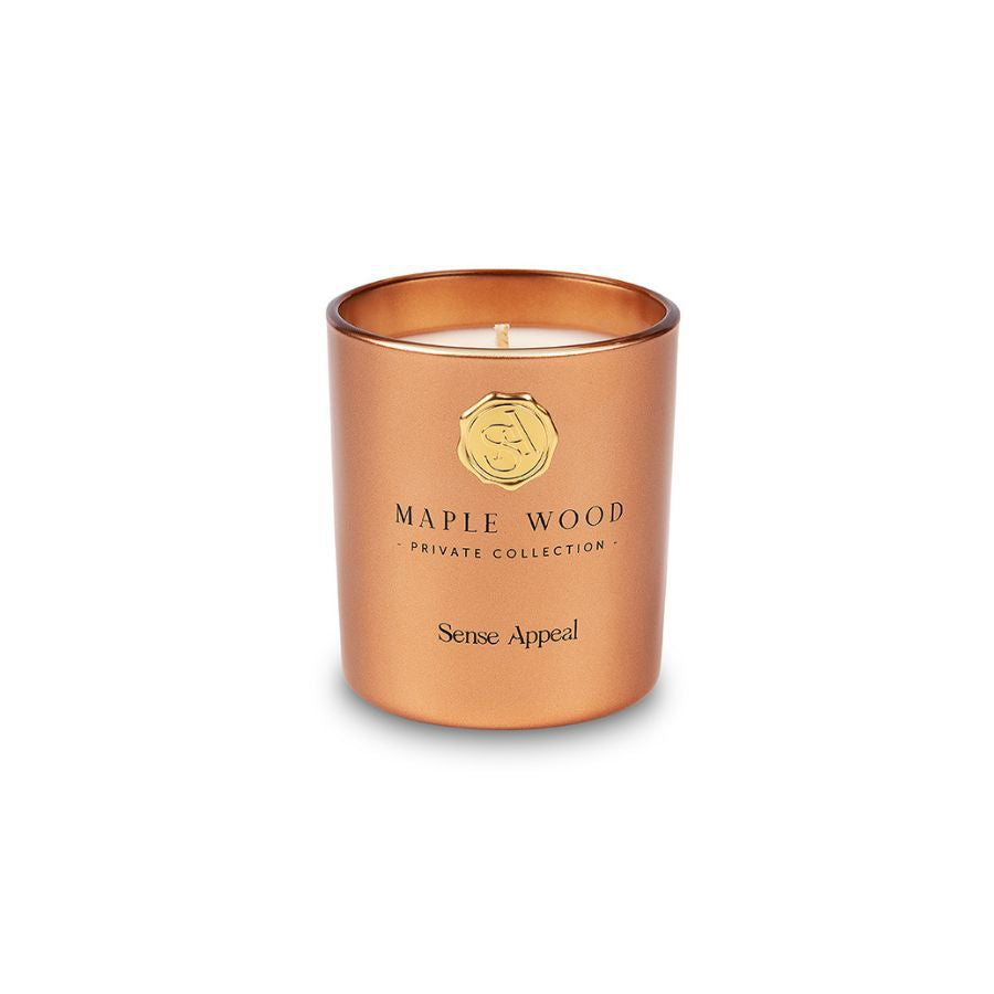 נר מפיץ ריח MAPLE WOOD (רוז גולד) מבית Sense appeal