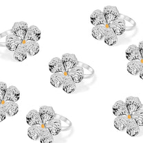 חבק למפית SILVER FLOWER