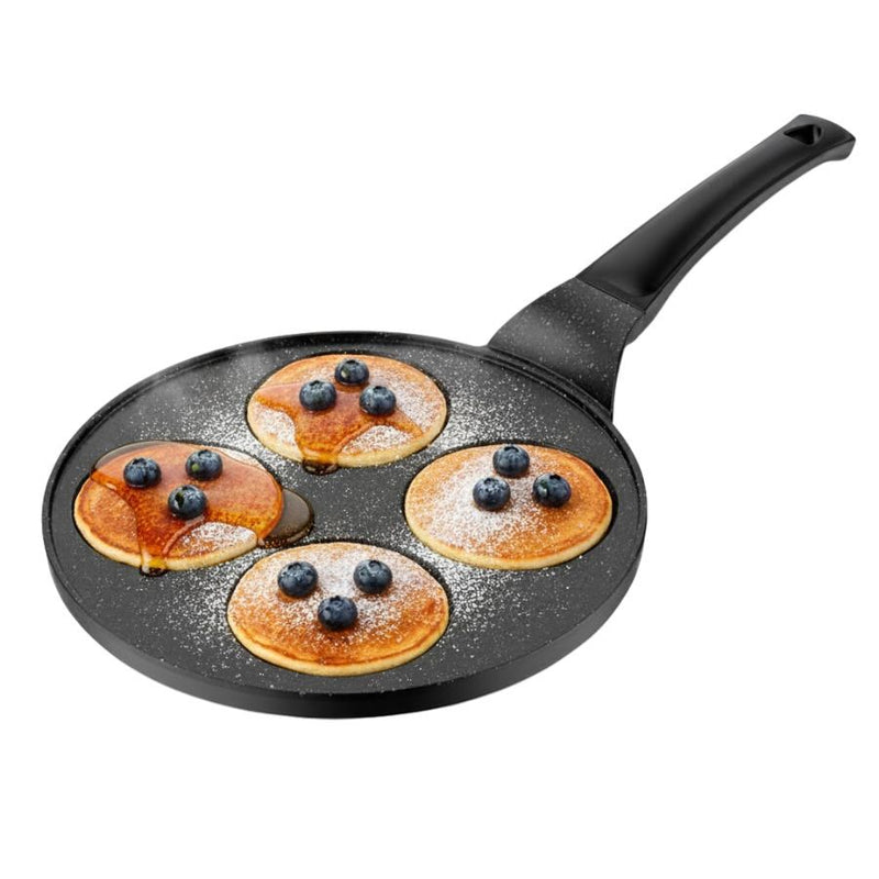 מחבת פנקייק 26 ס”מ 4 שקעים BLACK MARBLE שחור