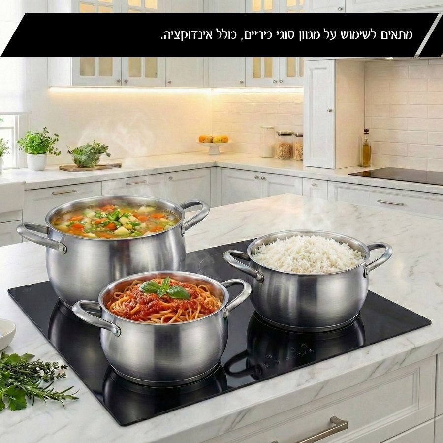 סוטאז נירוסטה 32 ס"מ, 5.2 ליטר BELLA מבית Food appeal