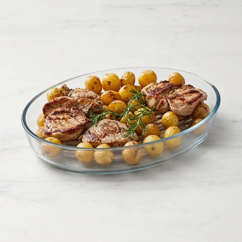 תבנית אובלית להגשה ולתנור 2.4 ליטר OVEN TO TABLE 30.3X21.3X6.5 | תבנית אובלית להגשה ולתנור 2.4 ליטר OVEN TO TABLE | Food Appeal