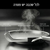 Q נירוסטה מחבת 28 ס"מ מבית Food appeal