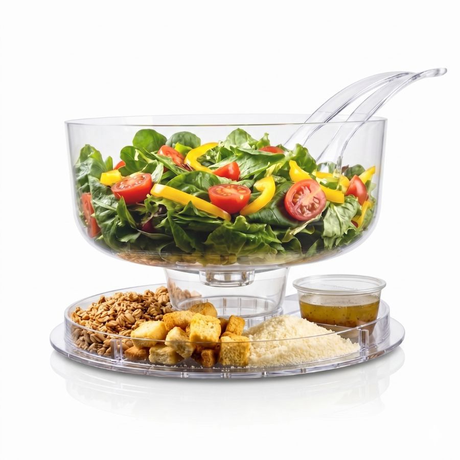 מארז הגשה אקרילי 4 ב 1 MIX AND SERVE