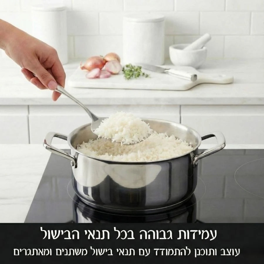 Q נירוסטה סיר 24x11 ס"מ - 5.0 ליטר