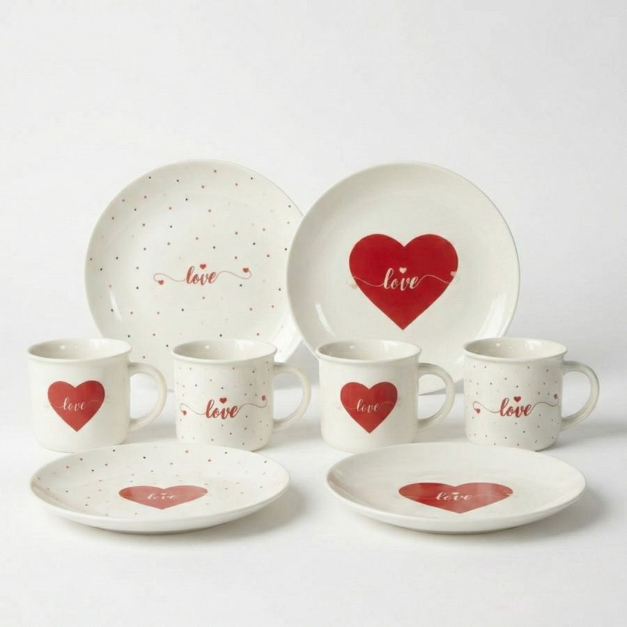 מארז רביעיית מאגים ורביעיית צלחות Love collection