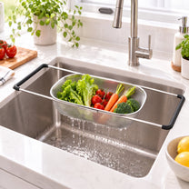 מסננת נירוסטה בצפיפות גבוהה להנחה על הכיור 9*25*34 ס"מ DRAIN