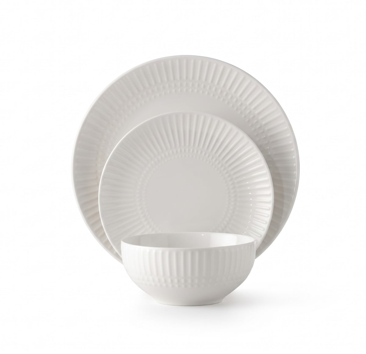 סט אוכל 18 חלקים NEW BON CHINA DIANA WHITE